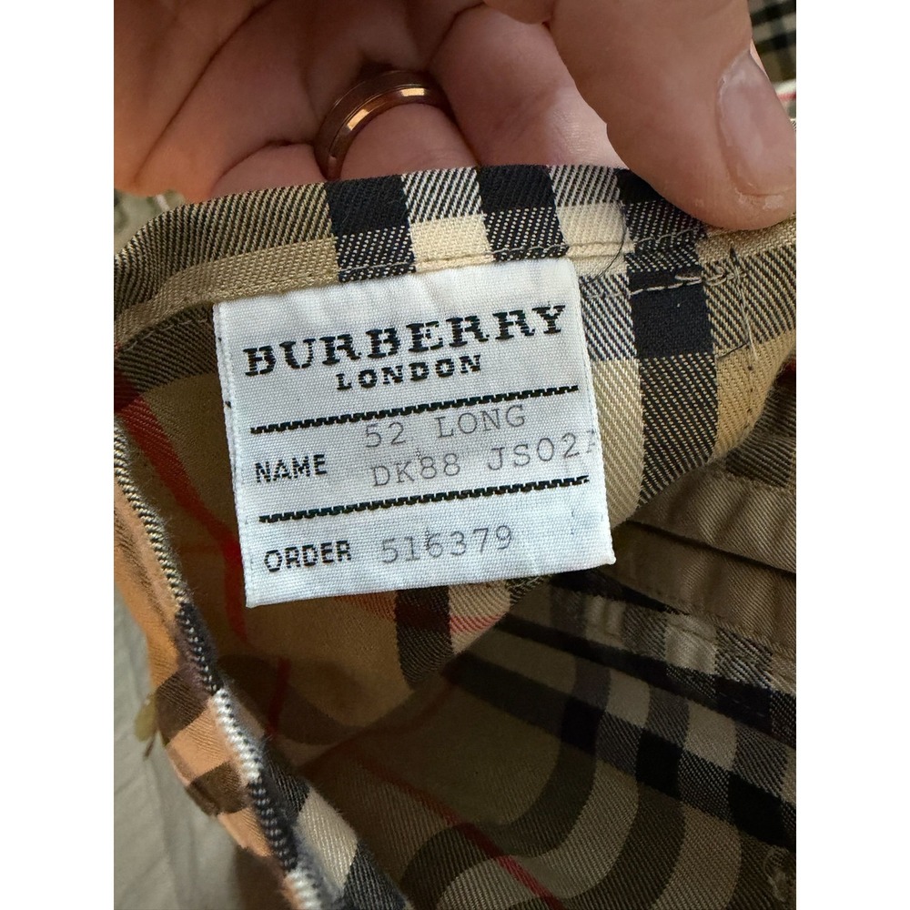 Burberry London Trench Coat Made in England 52 Long - Picture 6 of 12